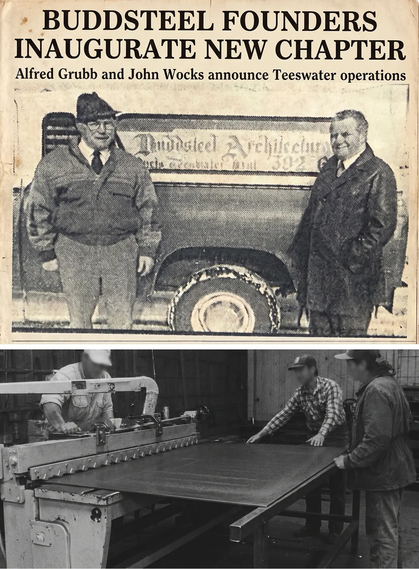 Alfred Grubb and John Wocks - Buddsteel History