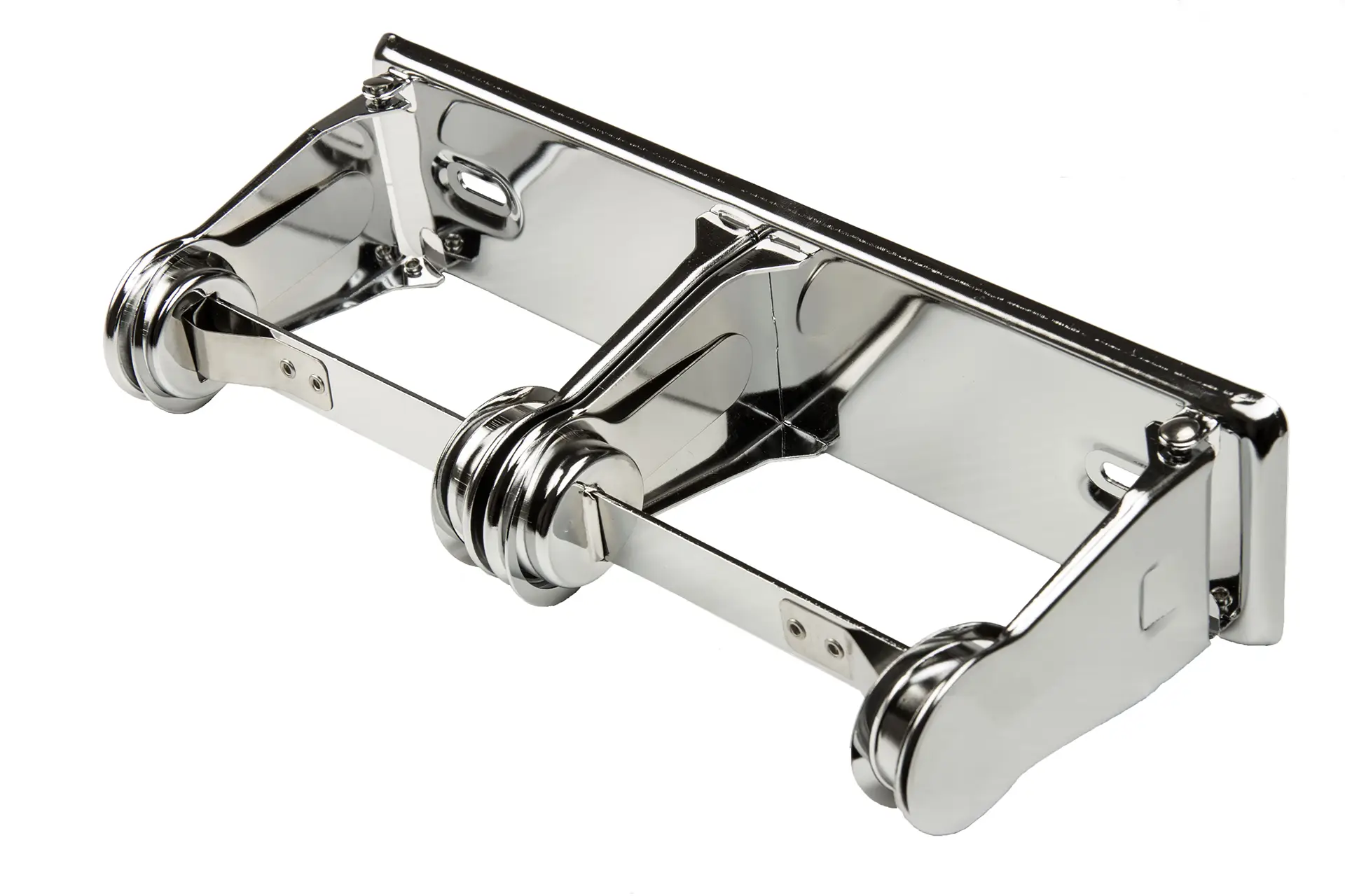 Double Toilet Roll Dispenser, Chrome - 150